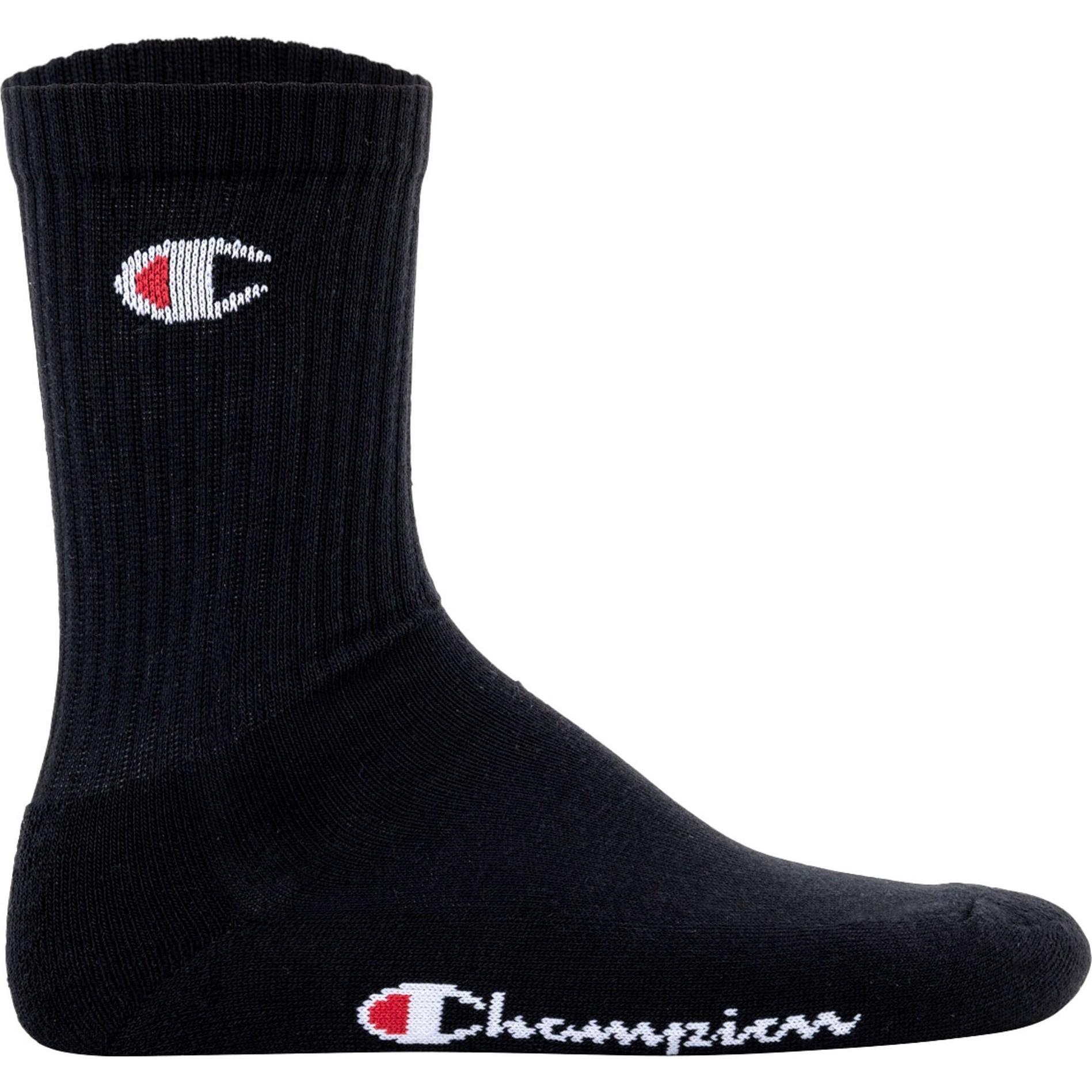Thumbnail - Champion, Herren, Socken, Core Socks, Schwarz, (6er Pack, 35 - 38)