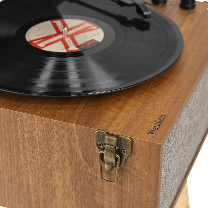 Immagine prodotto Audizio Giradischi con Bluetooth Fremont Brown, dettaglio colore (Automaticamente)