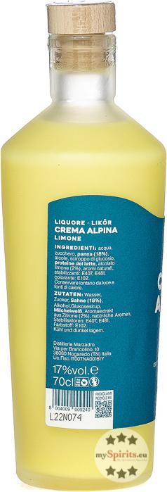 Produktbild Marzadro Crema Alpina Limone,7l