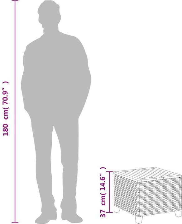 Image du produit vidaXL Table de jardin (45 cm)