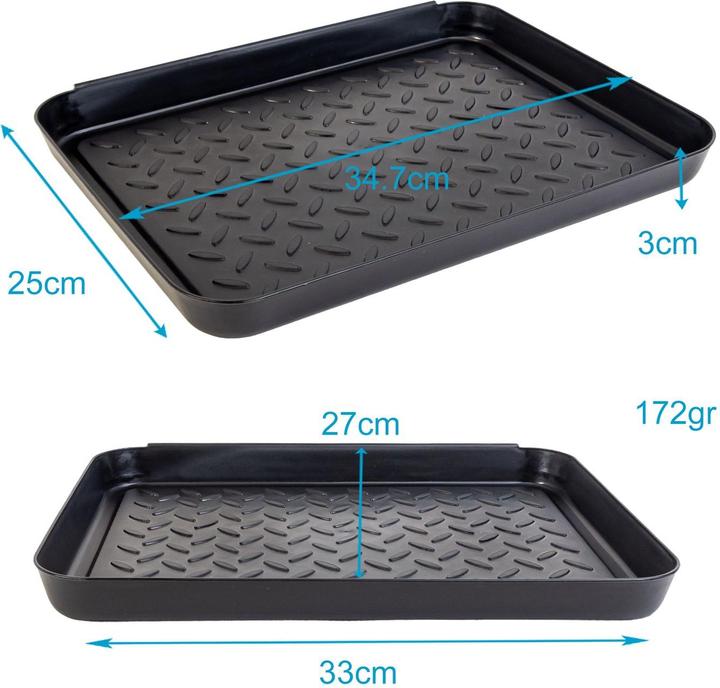 Actual product image Intirilife Shoe drip tray Shelf with raised edge (35 x 27.5 x 4.5 cm)