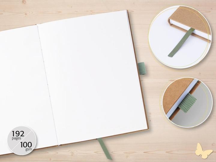 Image du produit Jolie Carnet de notes (A5, Blanc, Couverture rigide)