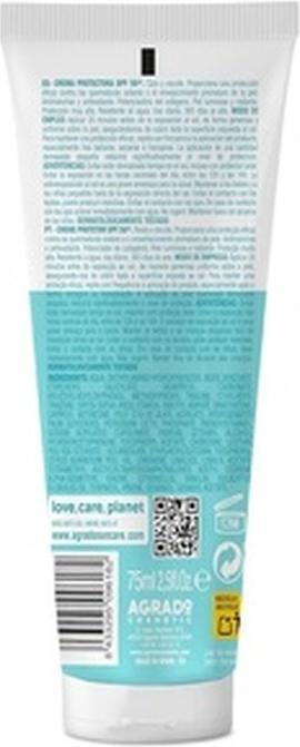 Actual product image Agrado Face Cream SPF 50+ Waterproof Vegan Formula 75ml (SPF 50+, 75 ml)