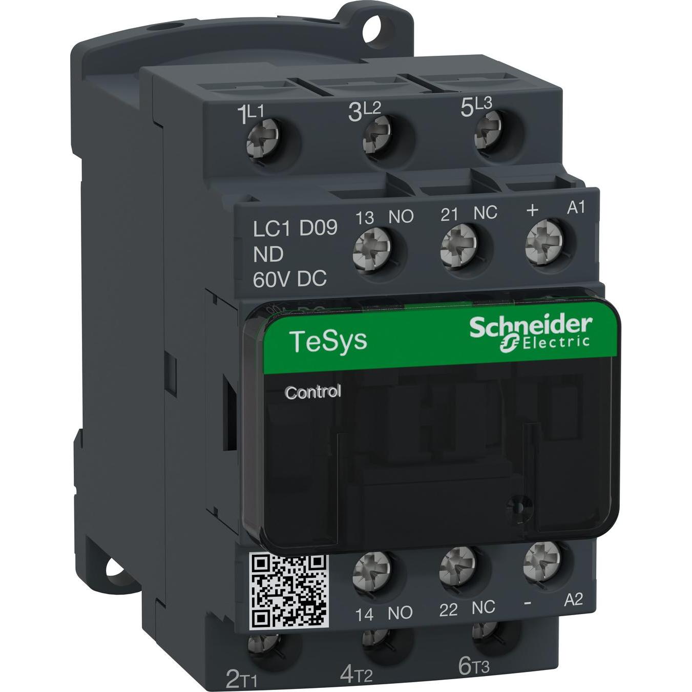 Schneider Electric Leistungsschütz, 3p+1S+1Ö, 4kW/400V/AC3, LC1D09ND, Relais