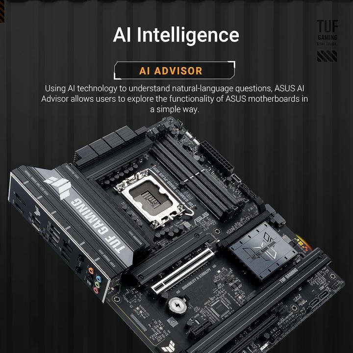 Produktbild ASUS TUF GAMING B860-PLUS WIFI (LGA 1851, Intel B860, ATX)