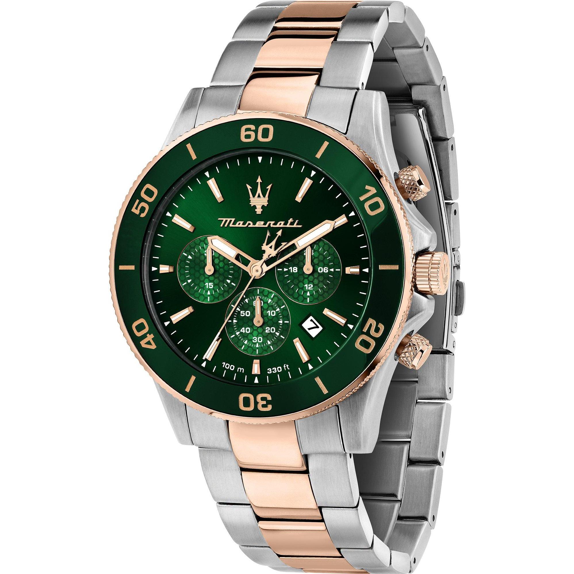 Maserati, Armbanduhr, Chronograph Competizione, Silber, (Chronograph, 43 mm)