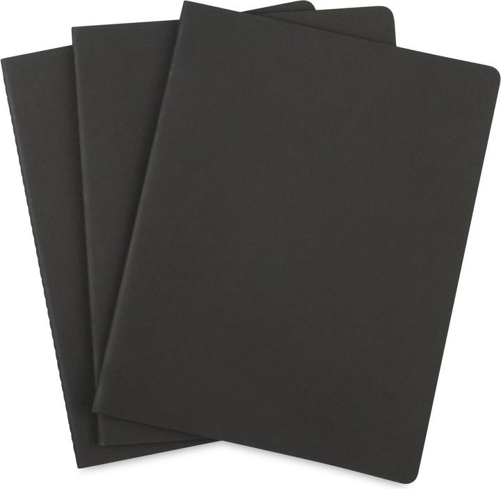 Image du produit Moleskine Lot de 3 carnets à couverture souple lignée (A4, À rayures, Couverture souple)