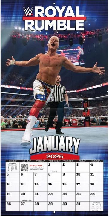 Actual product image WWE - Historic Moments - 30.5 x 30.5 cm team wall calendar 2025 (30.5 x 30.5 cm)