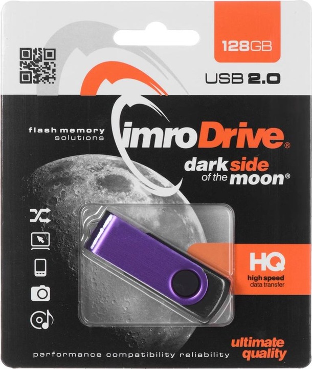 Image du produit IMRO AXIS / Clé USB 128G (128 GB, USB 2.0, Purple) (128 Go, USB-A, USB 2.0)