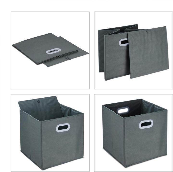 Actual product image Relaxdays 4x storage box (33 x 33 x 32 cm, 34.85 l)
