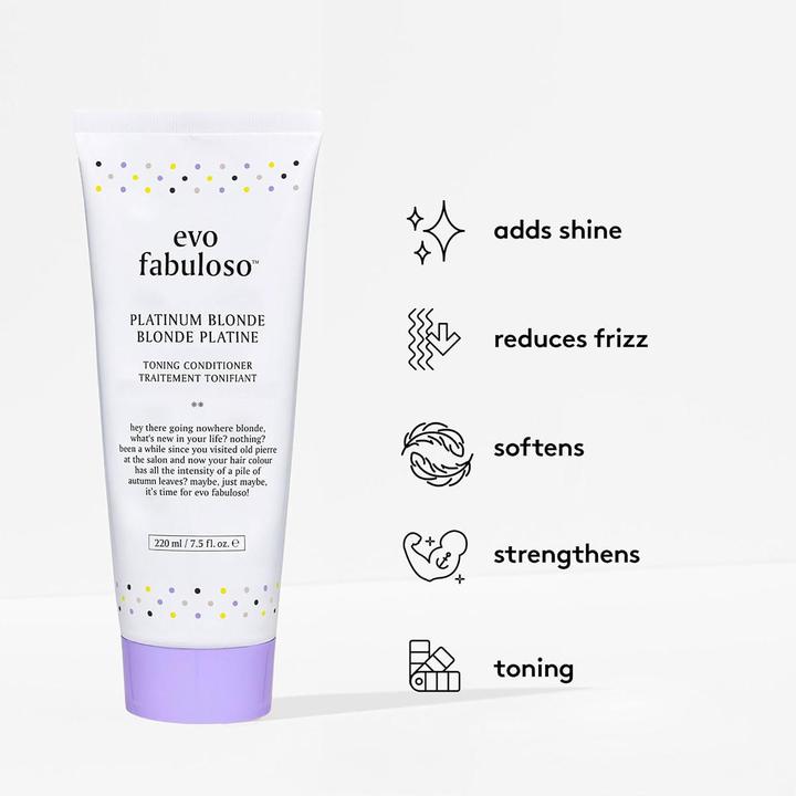 Immagine prodotto Evo Trattamento potenziatore del colore biondo platino Fabuloso (220 ml)