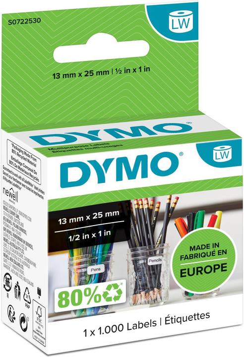 Productafbeelding Dymo S0722530 Multifunctionele etiketten (1.30 cm)