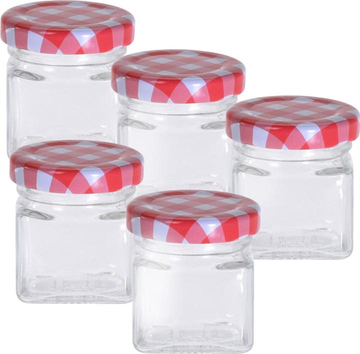 Produktbild Excellent Houseware Vorratsglas, 5er Set, Marmeladenglas, 50 ml