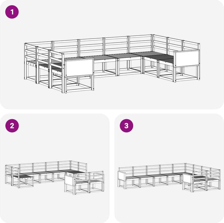 Produktbild vidaXL Outdoor-Sofagarnitur