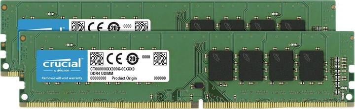 Actual product image Crucial Desktop Memory (2 x 16GB, 3200 MHz, DDR4-RAM, U-DIMM)