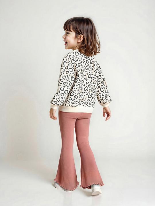 Actual product image Vertbaudet Mädchen-Set: Sweatshirt & Flared-Leggings (140)