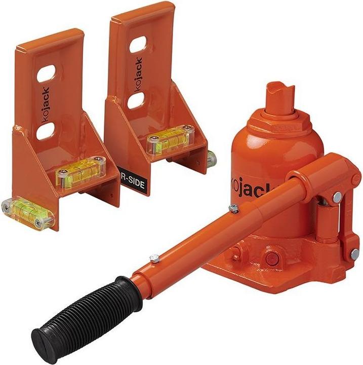 Actual product image ProPlus KoJack hydraulic caravan jack with spirit level (21.10 cm)
