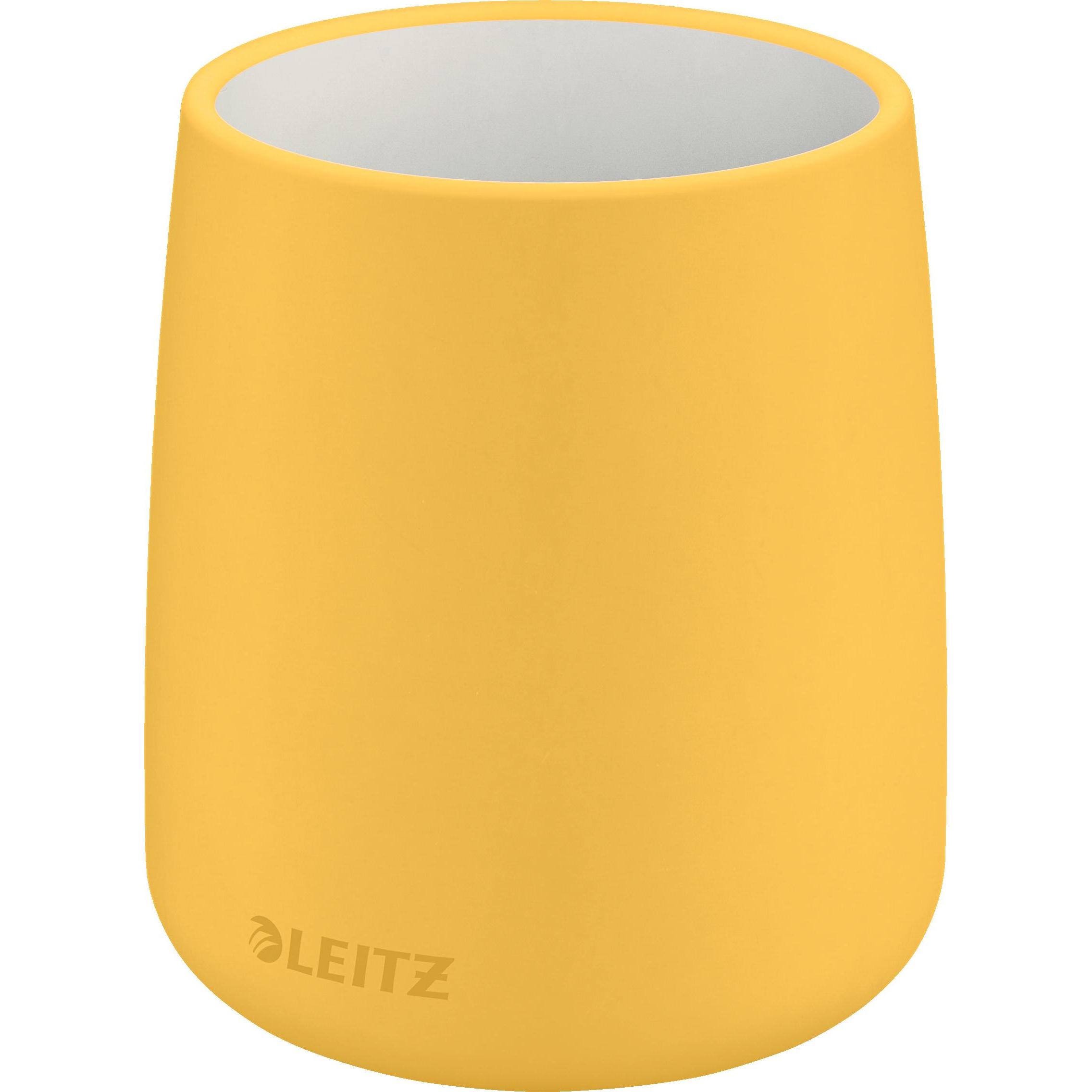 Leitz, Schreibtisch Accessoire, Stifteköcher Cosy 53290019 gelb 92x92x138mm