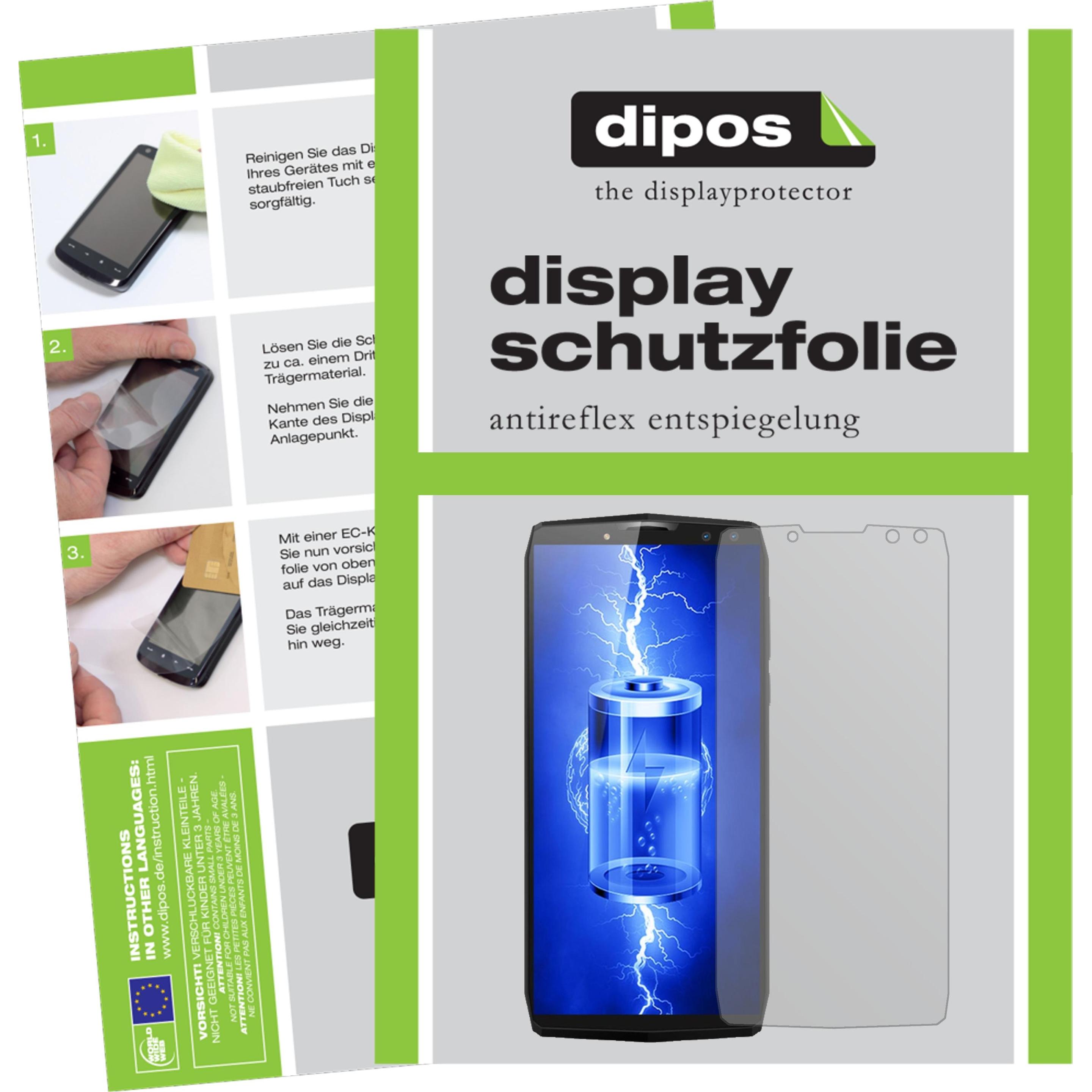 Dipos Displayschutzfolie Antireflex (6 Stück, Blackview P10000 Pro), Smartphone Schutzfolie, Transparent