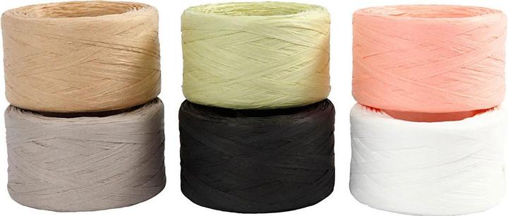 Actual product image Creativ Company Paper craft yarn in various colours, 6 x 100 m (100 m)