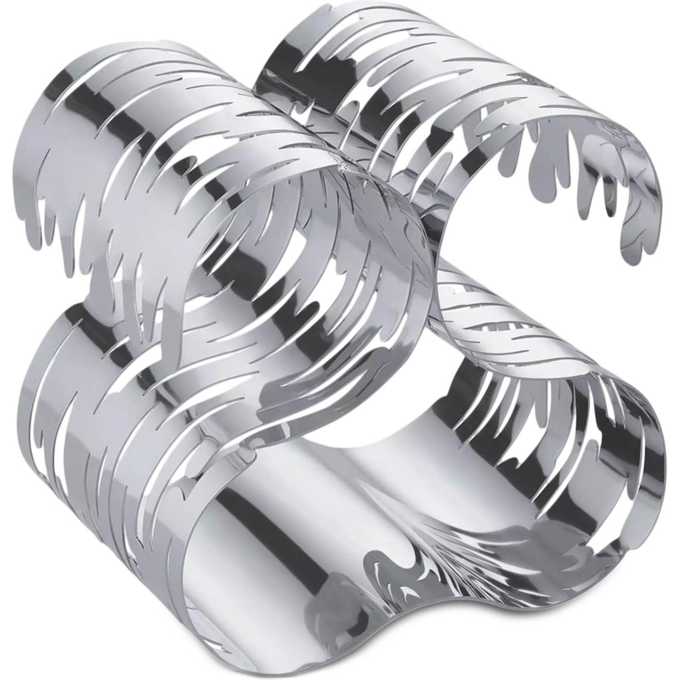 Alessi, Weinregal, Flaschenregal Barkcellar Silberfarben (19 x 15 cm)