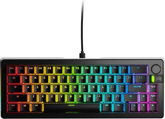 Produktbild Glorious GMMK 3 Pro 65 % Custom Gaming-Tastatur - Pre-Built, ANSI (US), Fox Switches, schwarz (US, Kabelgebunden)