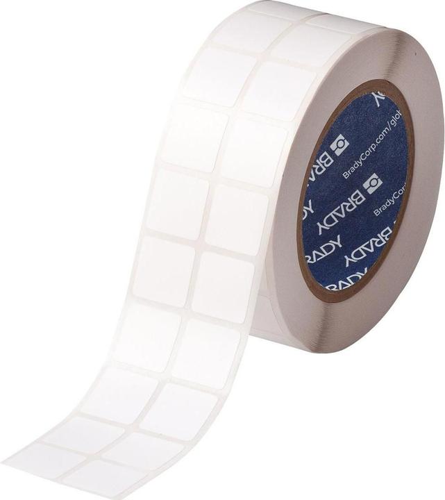 Image du produit Brady THT-141-488-3, polyester, blanc, mat, 22.86 x 22.86 mm, permanent, 2 pistes (3000 U.) (2.29 cm)