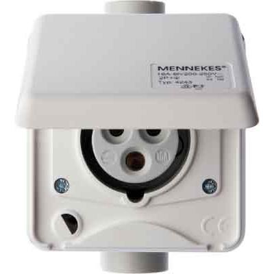 Thumbnail - Berker, Steckdose, BER 568401 CEE-Steckdose 3-polig Up 16 A mit Klappdeckel Ver