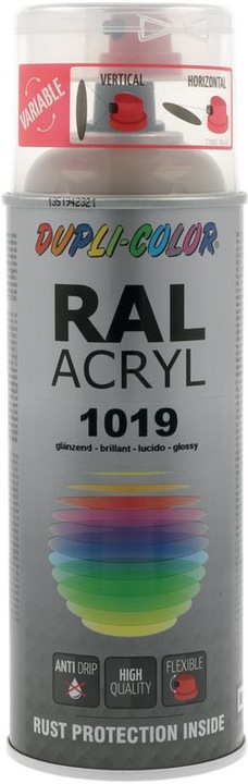 Immagine prodotto Dupli-Color Lacca acrilica lucida RAL 1019 grigio beige (Grigio beige, 0.40 l)