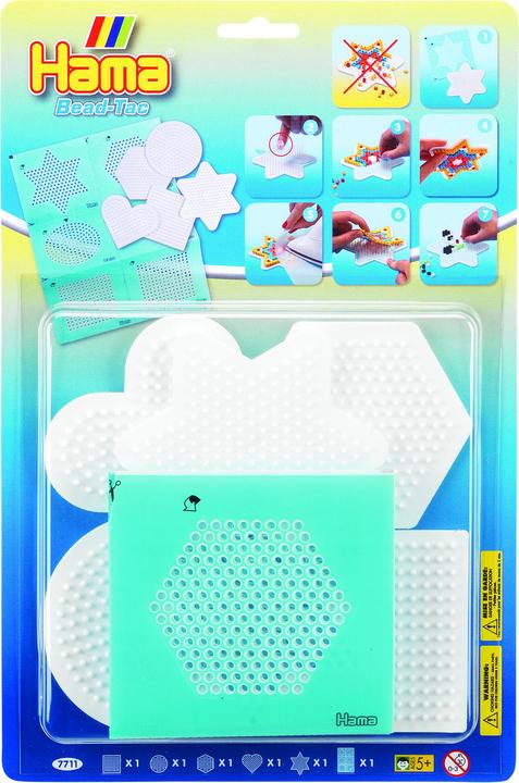 Hama Perlen Bead-Tac Strijkkralenbordjes, 5st.