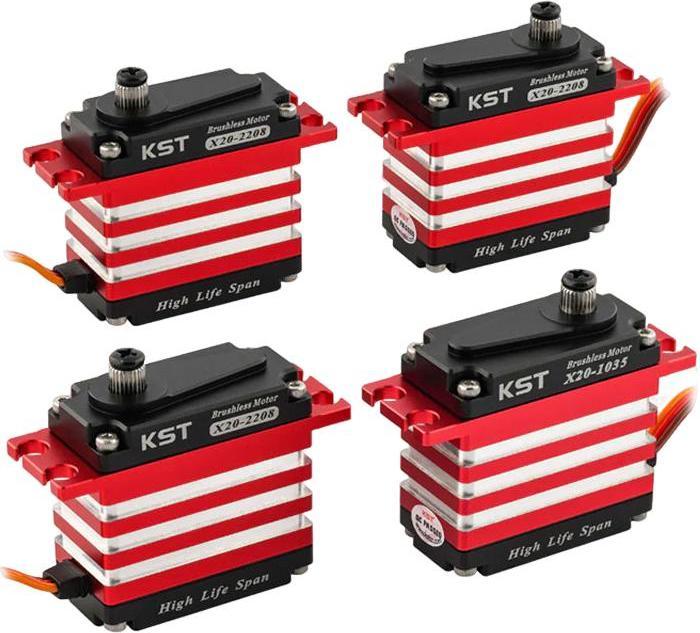 KST Servo-Set Heli Combo 3x X20-2208 HLS, 1x X20-1035 HLS