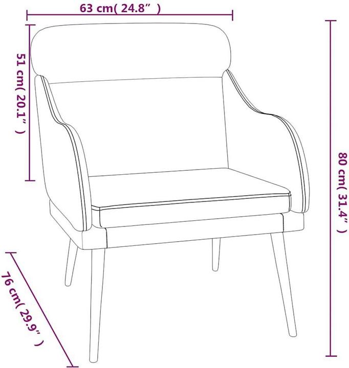 Actual product image vidaXL Sessel