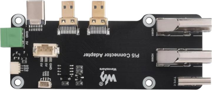 Produktbild WaveShare Micro HDMI zu HDMI Adapter Board für Raspberry Pi 5