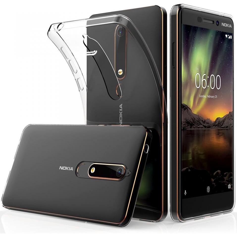 Screenguard Nokia 6.1 Flexible TPU Clear Case (Nokia 6.1), Smartphone Hülle, Transparent