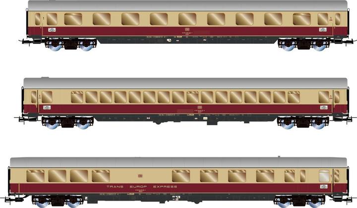 Produktbild Rivarossi DB 3er-Set TEE Bavaria (Apmz Avmz + ARDm) rot/be (Spur H0)