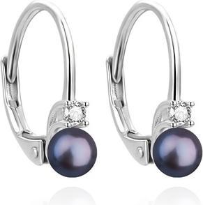 Produktbild Agato Charming silver earrings with black pearl AGUC3513P-BK