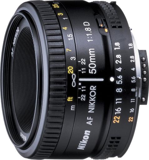 Immagine prodotto Nikon AF Nikkor 50mm f/1.8D - (EU) (Nikon F, Full-frame)
