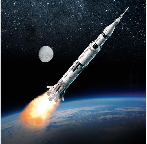 Produktbild LEGO NASA Apollo Saturn V (92176, LEGO Ideas, LEGO Seltene Sets)