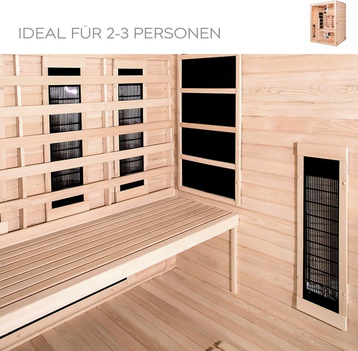 Produktbild Home Deluxe Infrarotkabine OSIRIS L - 150x120 cm für 2-3 Personen - Vollspektrum