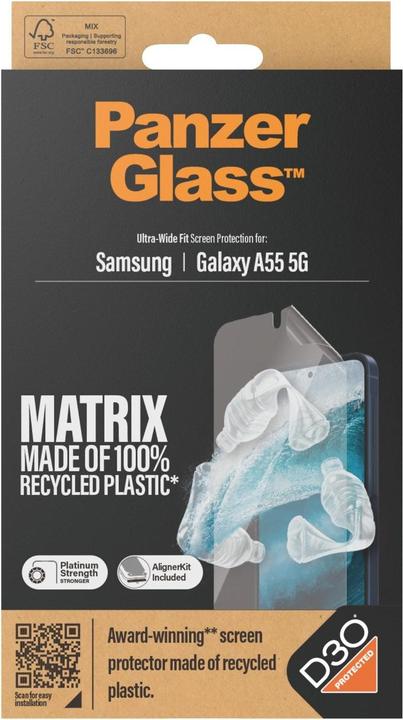 Produktbild PanzerGlass Matrix (1 Stück, Samsung Galaxy A55)