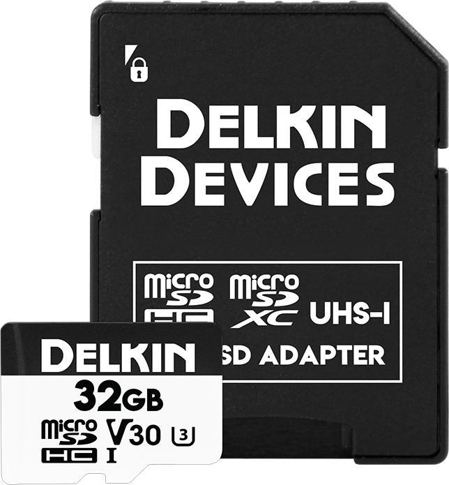 Delkin 2x HYPERSPEED UHS-I (V30) microSD 32GB R:100MB/s W:75MB/s (32 Go, microSD, UHS-I)