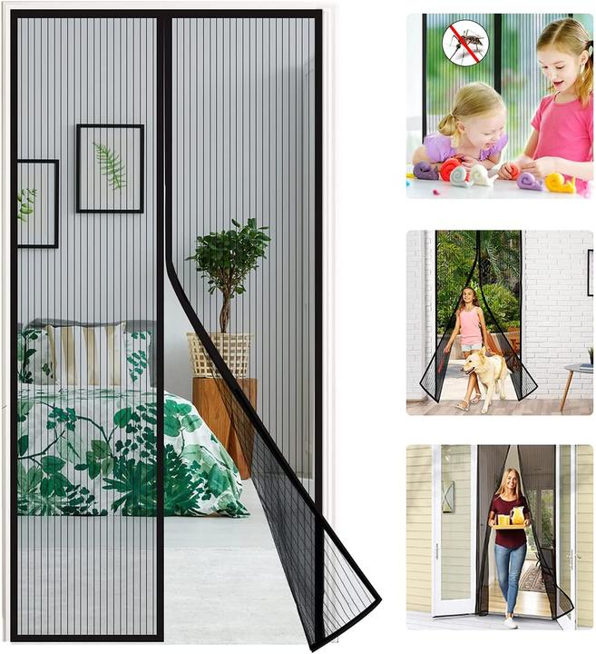 Image du produit Werkstein Porte magnétique Moustiquaire Rideau anti-moustiques (150 x 220 cm)