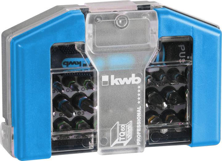 Actual product image kwb Bit Box 35-Piece With Belt Clip (1/4")