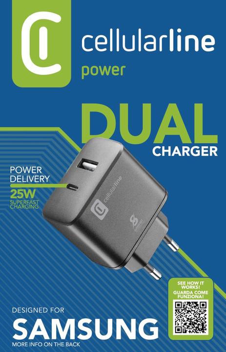 Image du produit Cellularline Dual Super Fast Charger (25 W, 1 portion)