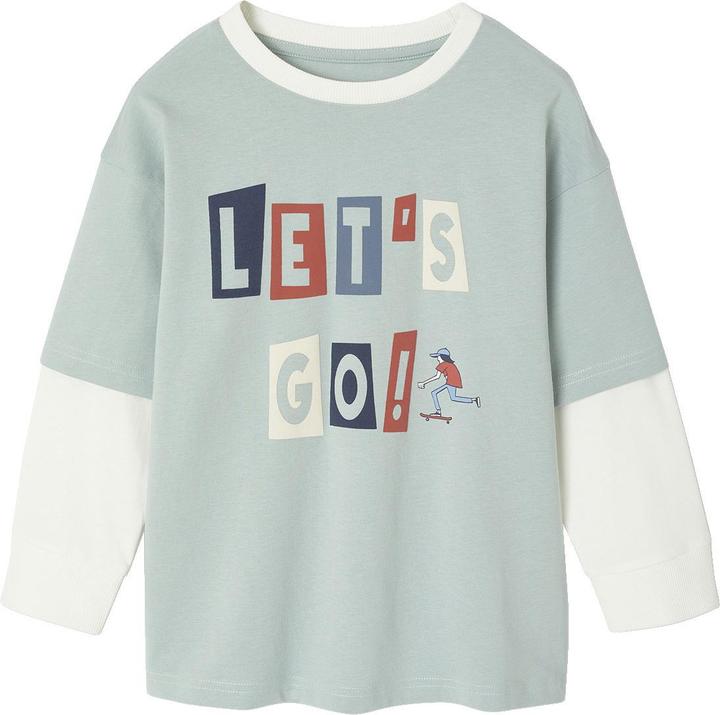 Image du produit Vertbaudet Jungen Shirt im Lagenlook mit Recycling-Baumwolle (98, 104)