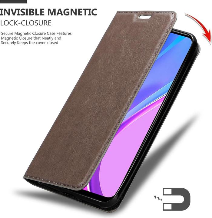 Actual product image Cadorabo Book Invisible Magnet Cover (Xiaomi Redmi 9)