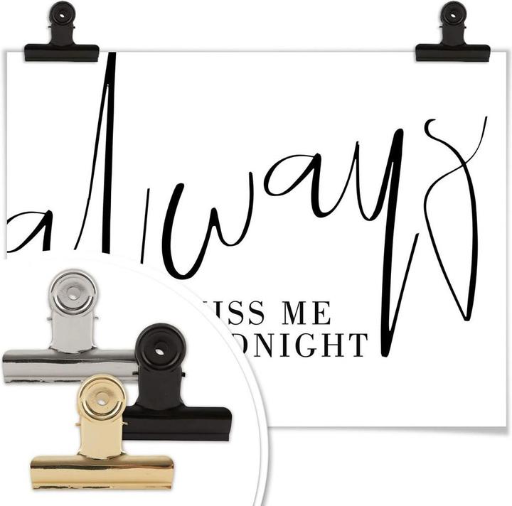 Actual product image Trenddeko Always kiss me Goodnight (60 x 50 cm)