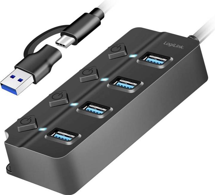 Produktbild LogiLink UA0419 (USB-C, 4 Ports)