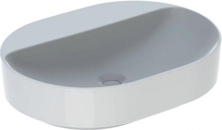Actual product image Geberit Keramag VariForm Countertop washbasin elliptical, 600x450mm, with tap hole, without overflow (460 mm, 600 mm)