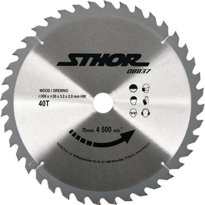 Actual product image Toya PIŁA TARCZOWA Z WĘGLIKIEM D300 T40 d30